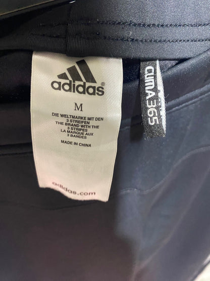 ADIDAS |L| WAIST 30| B44| BLACK ATHLETIC TRACK PANTS WITH SIDE STRIPES