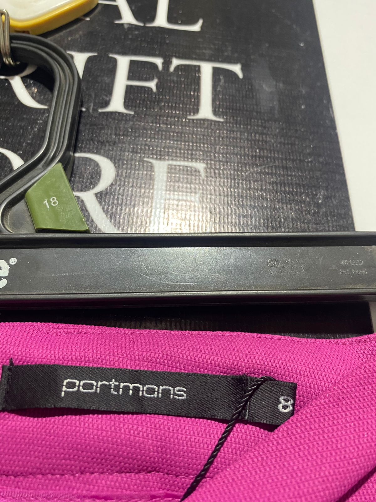 PORTMANS |S| WAIST 26| B44| MAGENTA PINK WIDE LEG DRESS TROUSERS