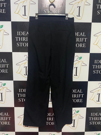 PULL & BEAR |L| WAIST 32| B44| BLACK LABEL WOMEN'S BLACK STRAIGHT LEG PANTS