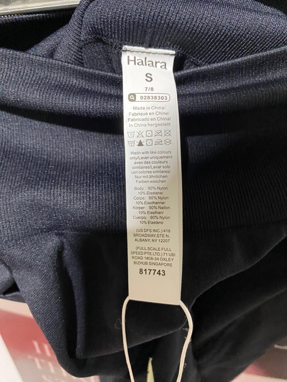 HALARA |XS| WAIST 24| B44| WOMEN'S BLACK HIGH WAISTED ACTIVEWEAR LEGGINGS WITH TAGS