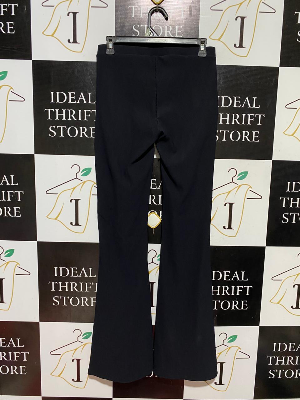 COTTON ON |M| WAIST 28| B44| WOMEN'S BLACK RIBBED FLARED YOGA PANTS WITH TAGS