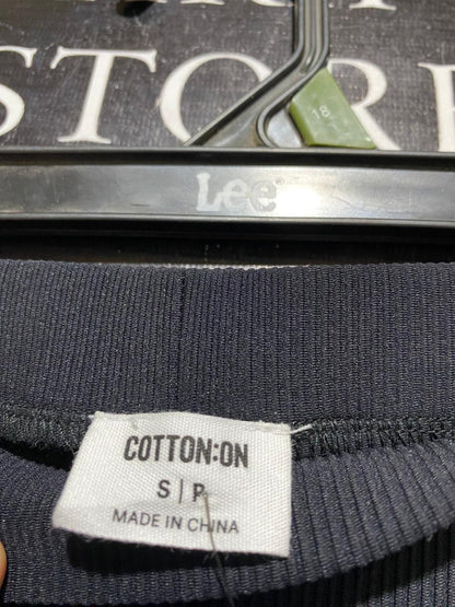 COTTON ON |M| WAIST 28| B44| WOMEN'S BLACK RIBBED FLARED YOGA PANTS WITH TAGS