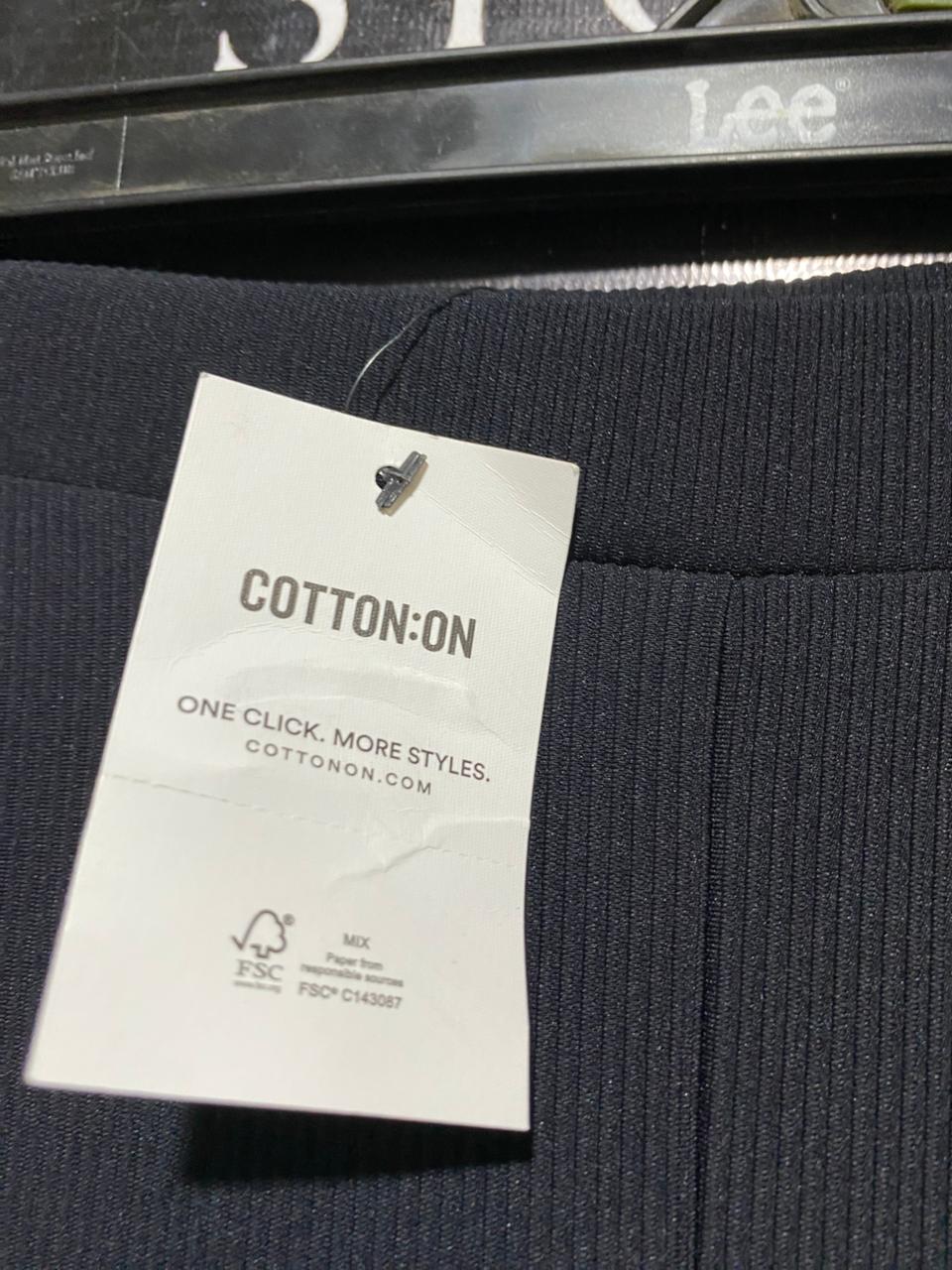 COTTON ON |M| WAIST 28| B44| WOMEN'S BLACK RIBBED FLARED YOGA PANTS WITH TAGS
