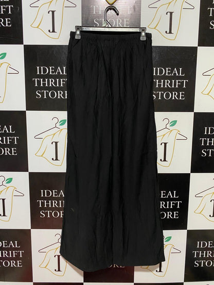 GLASSON |S| WAIST 27| B44| WOMEN'S BLACK LIGHTWEIGHT WIDE LEG DRAWSTRING PANTS WITH TAGS