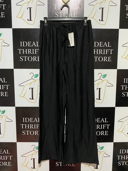 GLASSON |S| WAIST 27| B44| WOMEN'S BLACK LIGHTWEIGHT WIDE LEG DRAWSTRING PANTS WITH TAGS
