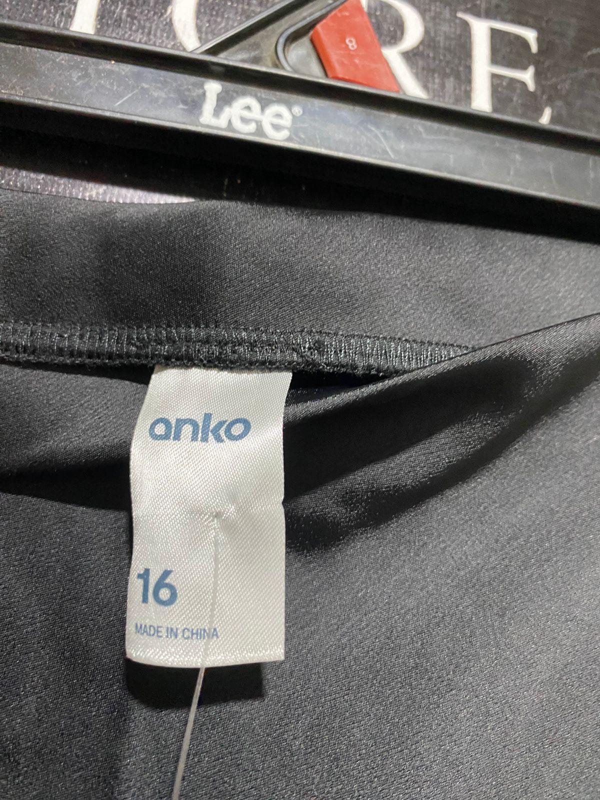 ANKO |XL| WAIST 34| B44| WOMEN'S BLACK SATIN SLIP MIDI SKIRT WITH TAGS