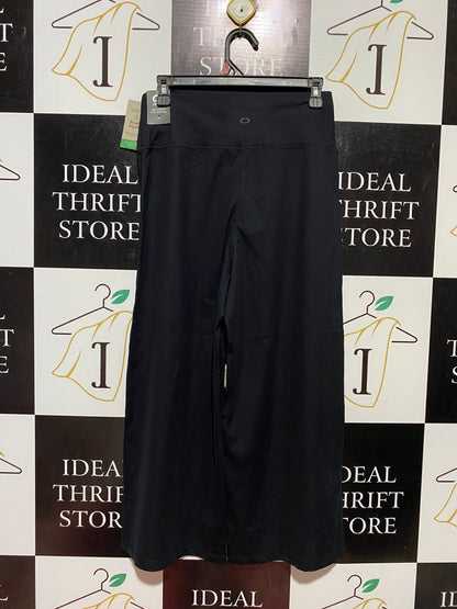 CIRCUIT |M| WAIST 27| B44| HIGH-WAISTED BLACK WIDE-LEG YOGA PANTS WITH RECYCLED POLYESTER MATERIALS