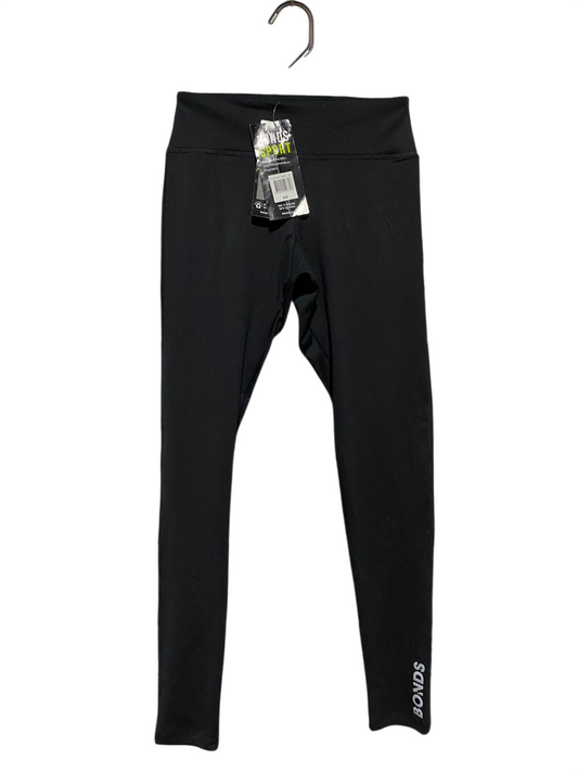 BONDS SPORT |S| WAIST 22| B45| CLASSIC BLACK HIGH-WAISTED ACTIVEWEAR LEGGINGS