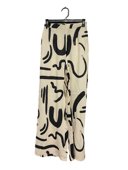 SEVEN WONDERS |XS| WAIST 22| B45| ABSTRACT GRAPHIC PRINT WIDE-LEG PANTS