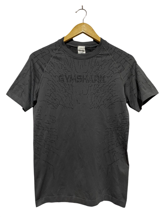 GYMSHARK |M| BUST 17| CHARCOAL GREY SEAMLESS SHORT SLEEVE ATHLETIC T-SHIRT
