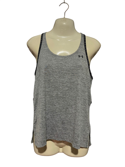 UNDER ARMOUR |XS| BUST 15| B45| GREY HEATHERED RACERBACK ACTIVEWEAR TANK TOP