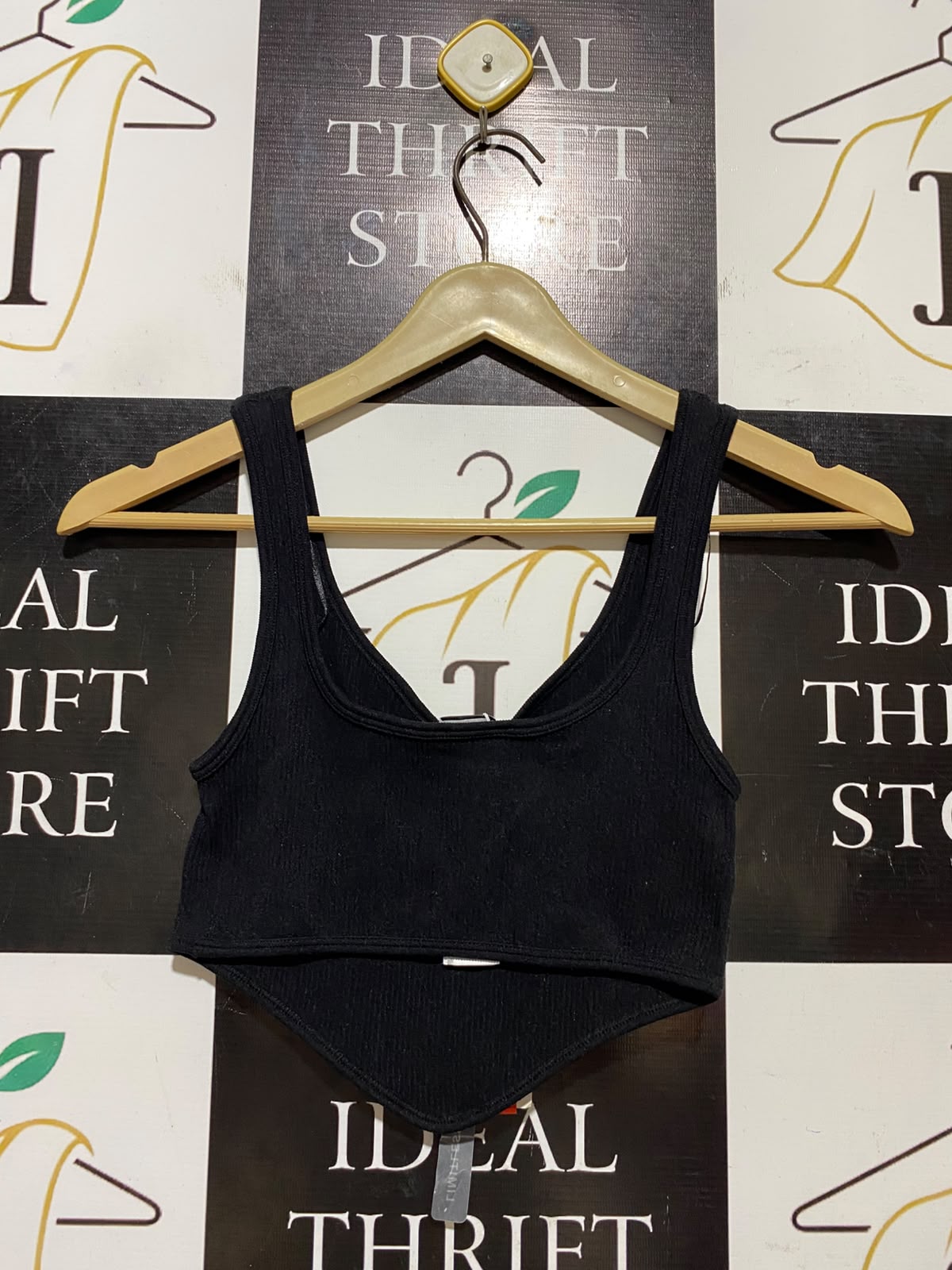 ZARA | XS| BUST 10| B46| LIMITLESS CONTOUR COLLECTION BLACK CORSET CROP TANK TOP