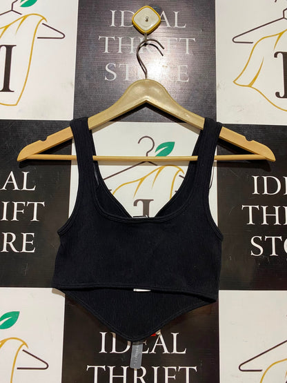 ZARA | XS| BUST 10| B46| LIMITLESS CONTOUR COLLECTION BLACK CORSET CROP TANK TOP