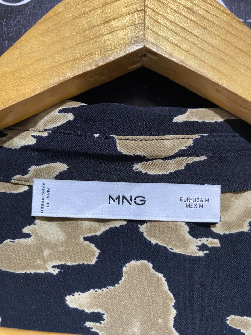 MNG |M| B46| MANGO ABSTRACT PRINT SHORT SLEEVE BUTTON DOWN SHIRT AND WIDE LEG PANTS CO-ORD SET