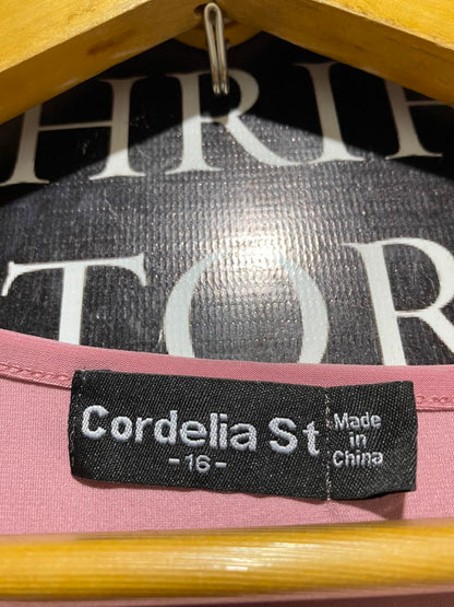 CORDELIA |XL| B46| MAUVE PINK SLEEVELESS TUNIC AND SLIT HEM JOGGERS LOUNGEWEAR CO-ORD SET