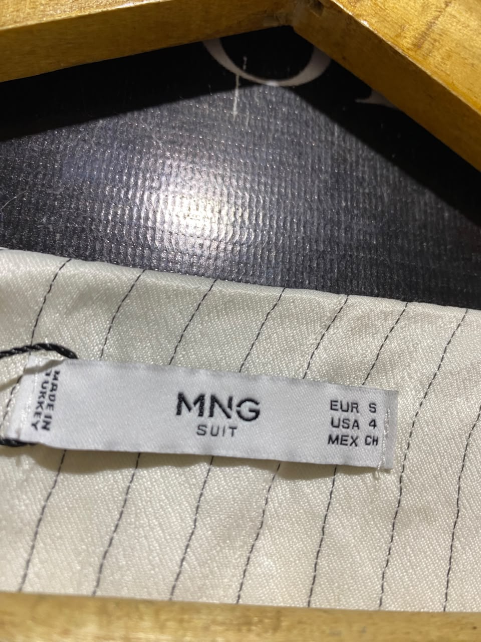 MNG |L| BUST 20| B46| WHITE STRIPED LONG SLEEVE MAXI DRESS WITH WAIST TIE