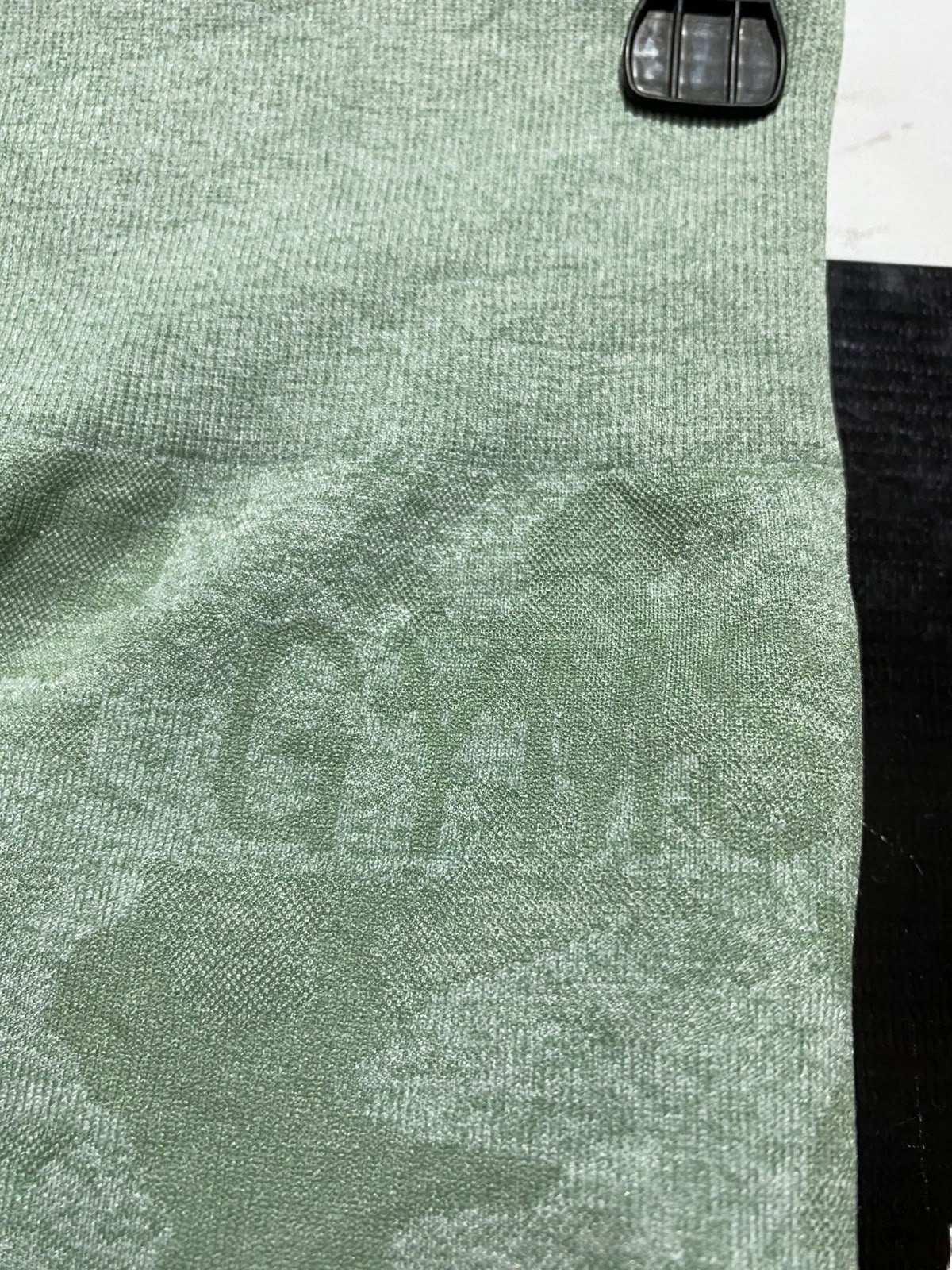 GYMSHARK |XS| WAIST 24|B45| WOMEN'S SAGE GREEN SEAMLESS CAMO LEGGINGS