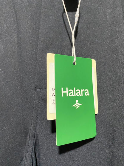 HALARA |M| WAIST 28| B45| CLASSIC BLACK HIGH-WAISTED WIDE-LEG PLEATED TROUSERS