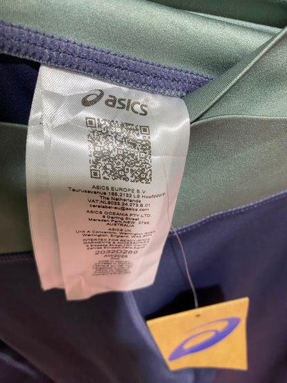 ASICS |L| WAIST 29| B45| COLOR-BLOCK HIGH-WAISTED CROSSOVER ACTIVEWEAR LEGGINGS