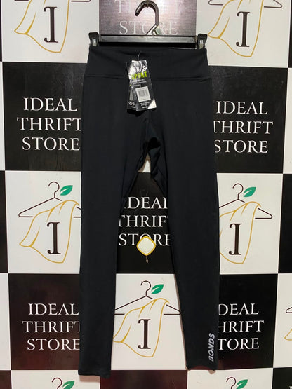 BONDS SPORT |S| WAIST 22| B45| CLASSIC BLACK HIGH-WAISTED ACTIVEWEAR LEGGINGS