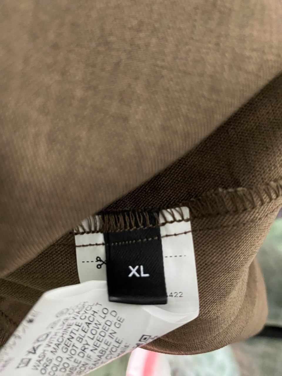 |XL| WAIST 32| B45| EARTHY BROWN TAILORED WIDE-LEG LINEN-BLEND TROUSERS