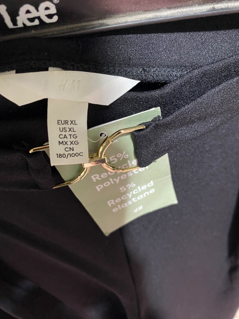H&M |XXL| WAIST 36| B45| CLASSIC BLACK BELTED HIGH-WAISTED WIDE-LEG TROUSERS