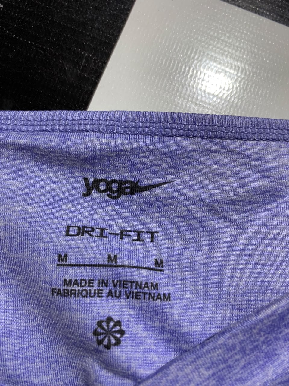 NIKE |XS| WAIST 22| B45| PURPLE MELANGE HIGH-WAISTED ACTIVEWEAR LEGGINGS