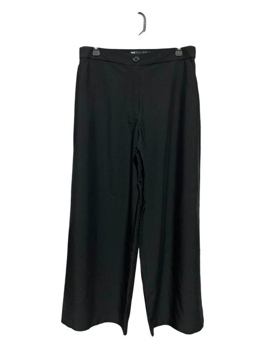 ASOS |L| WAIST 31| B46| CLASSIC BLACK HIGH WAISTED WIDE LEG TAILORED TROUSERS PANTS