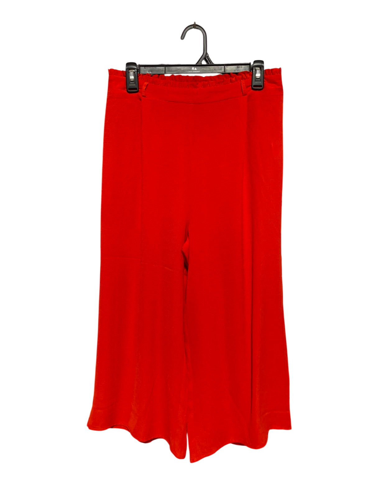 PRIMARK |M| WAIST 28| B46| VIBRANT RED HIGH WAISTED PAPERBAG WIDE LEG CULOTTES TROUSERS PANTS