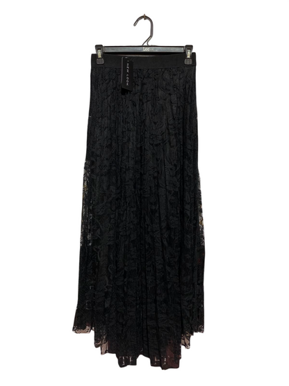 NEW LOOK |S| WAIST 26| B46| BLACK FLORAL LACE ELASTIC WAIST MAXI SKIRT