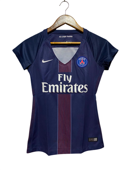 NIKE |XS| BUST 16| B46| NAVY BLUE FLY EMIRATES V-NECK FOOTBALL SHIRT