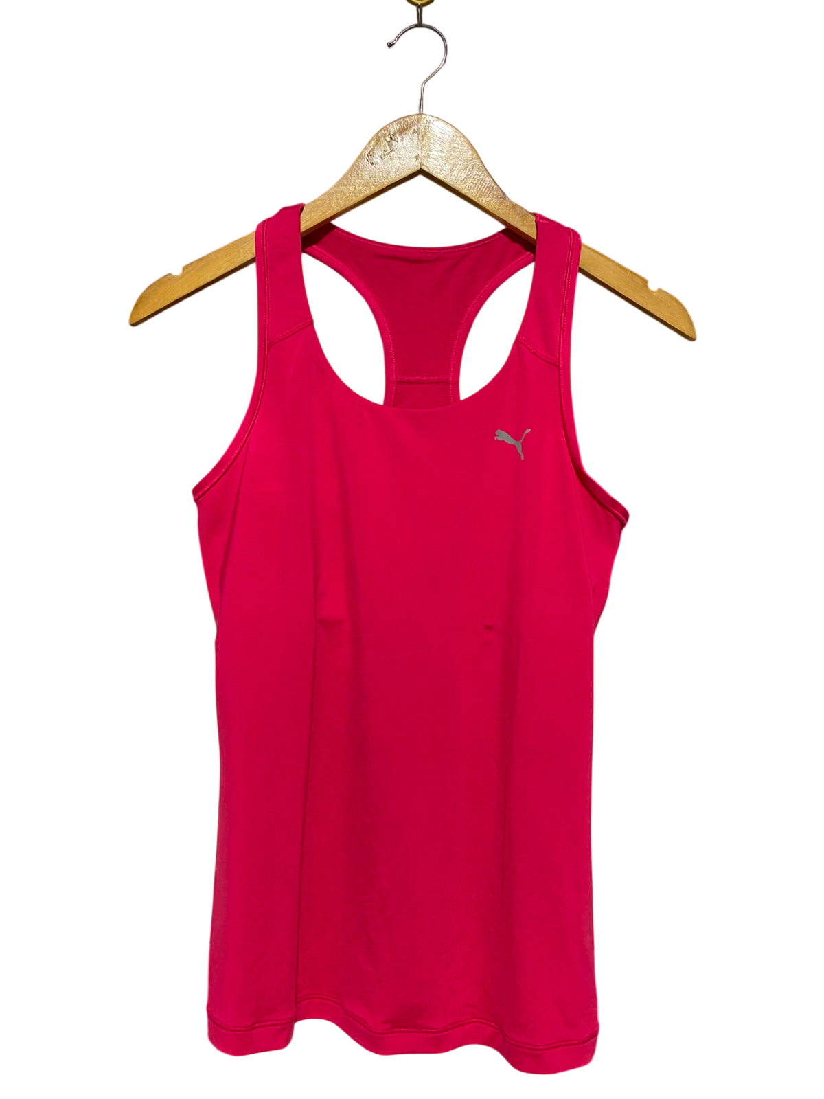 PUMA |M| BUST 15| B47| WOMEN'S RACERBACK ATHLETIC TANK TOP HOT PINK LOGO