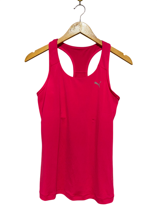 PUMA |M| BUST 15| B47| WOMEN'S RACERBACK ATHLETIC TANK TOP HOT PINK LOGO