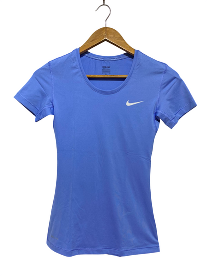 NIKE PRO |S| BUST 14| B47| WOMEN'S SHORT SLEEVE ATHLETIC T-SHIRT BLUE