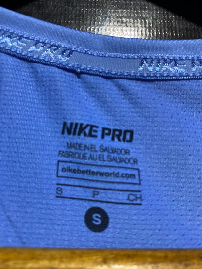 NIKE PRO |S| BUST 14| B47| WOMEN'S SHORT SLEEVE ATHLETIC T-SHIRT BLUE