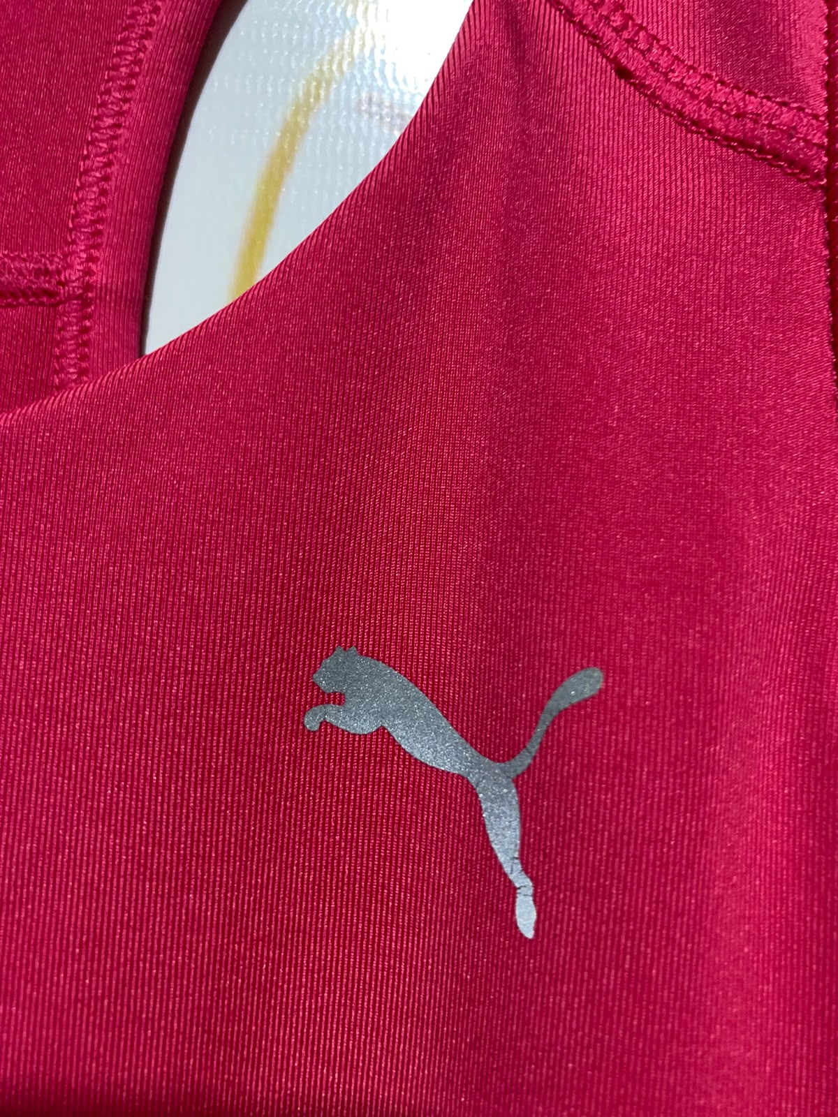 PUMA |M| BUST 15| B47| WOMEN'S RACERBACK ATHLETIC TANK TOP HOT PINK LOGO