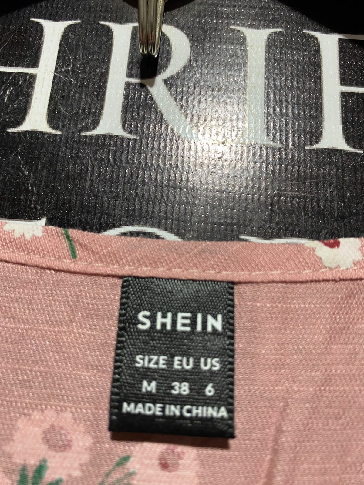 SHEIN |M| BUST 21| B47| WOMEN'S DUSTY PINK FLORAL LONG SLEEVE MAXI DRESS WITH LACE TRIM