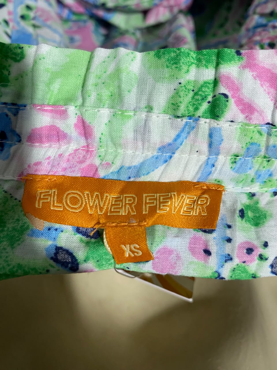 FLOWER FEVER |XS| BUST 15| B47| WOMEN'S MULTICOLOR PAISLEY FLORAL SMOCKED CAMI MAXI DRESS