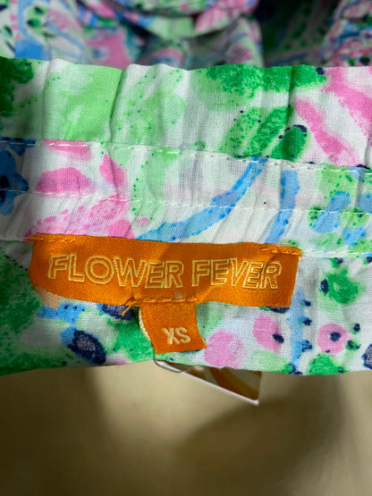 FLOWER FEVER |XS| BUST 15| B47| WOMEN'S MULTICOLOR PAISLEY FLORAL SMOCKED CAMI MAXI DRESS