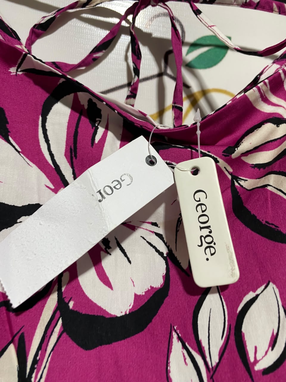 GEORGE |L| BUST 19| B47| PUFF SLEEVE SQUARE NECK CASUAL A-LINE SUMMER DRESS
