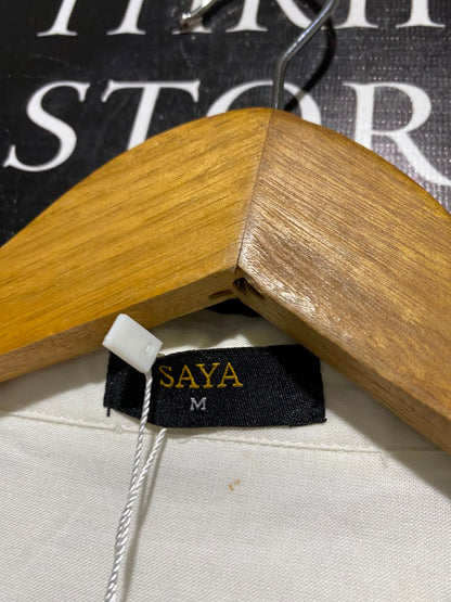 SAYA |M| BUST 22| B47| WOMEN'S WHITE BUTTON-UP MIDI SHIRT DRESS