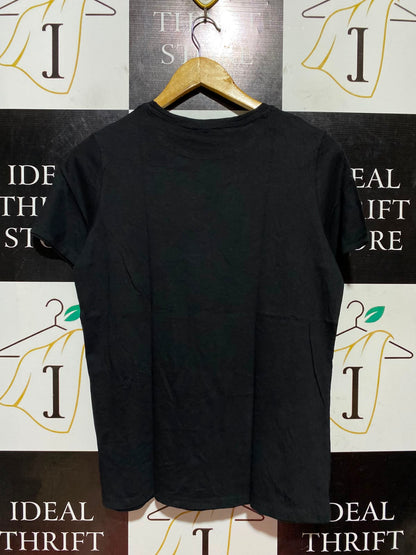 NEW LOOK |M| BUST 18| B46| BLACK 'BELIEVE' COSMIC ENERGY BUTTERFLY SHORT SLEEVE TEE