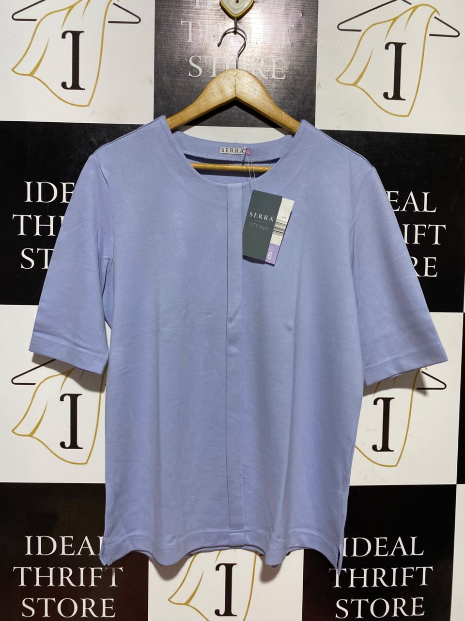 SERRA |L| BUST 20| B46| HALF SLEEVE CASUAL BLOUSE WITH CENTRAL SEAM DETAIL