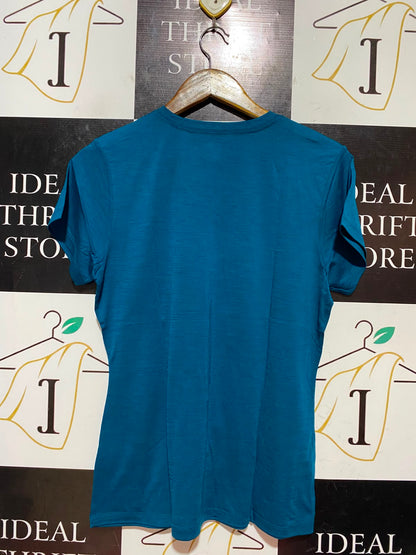 CRANE |L| BUST 19| B46| DEEP TEAL BLUE V-NECK SHORT SLEEVE SPORTS TEE