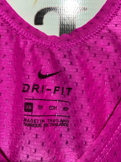 NIKE |XS| BUST 15| B46| RUNNING SHIRT HOT PINK SHORT SLEEVE ATHLETIC TEE
