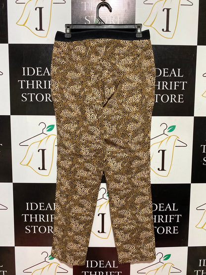 M&S |M| WAIST 28| B46| OUTLET ANIMAL PRINT SLIM ANKLE GRAZER PANTS