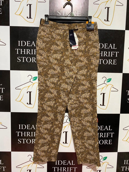 M&S |M| WAIST 28| B46| OUTLET ANIMAL PRINT SLIM ANKLE GRAZER PANTS