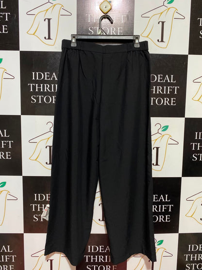 ASOS |L| WAIST 31| B46| CLASSIC BLACK HIGH WAISTED WIDE LEG TAILORED TROUSERS PANTS