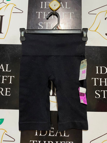 PRIMARK CARES |XS| WAIST 22| B46| BLACK SEAMLESS HIGH WAISTED BIKE SHORTS