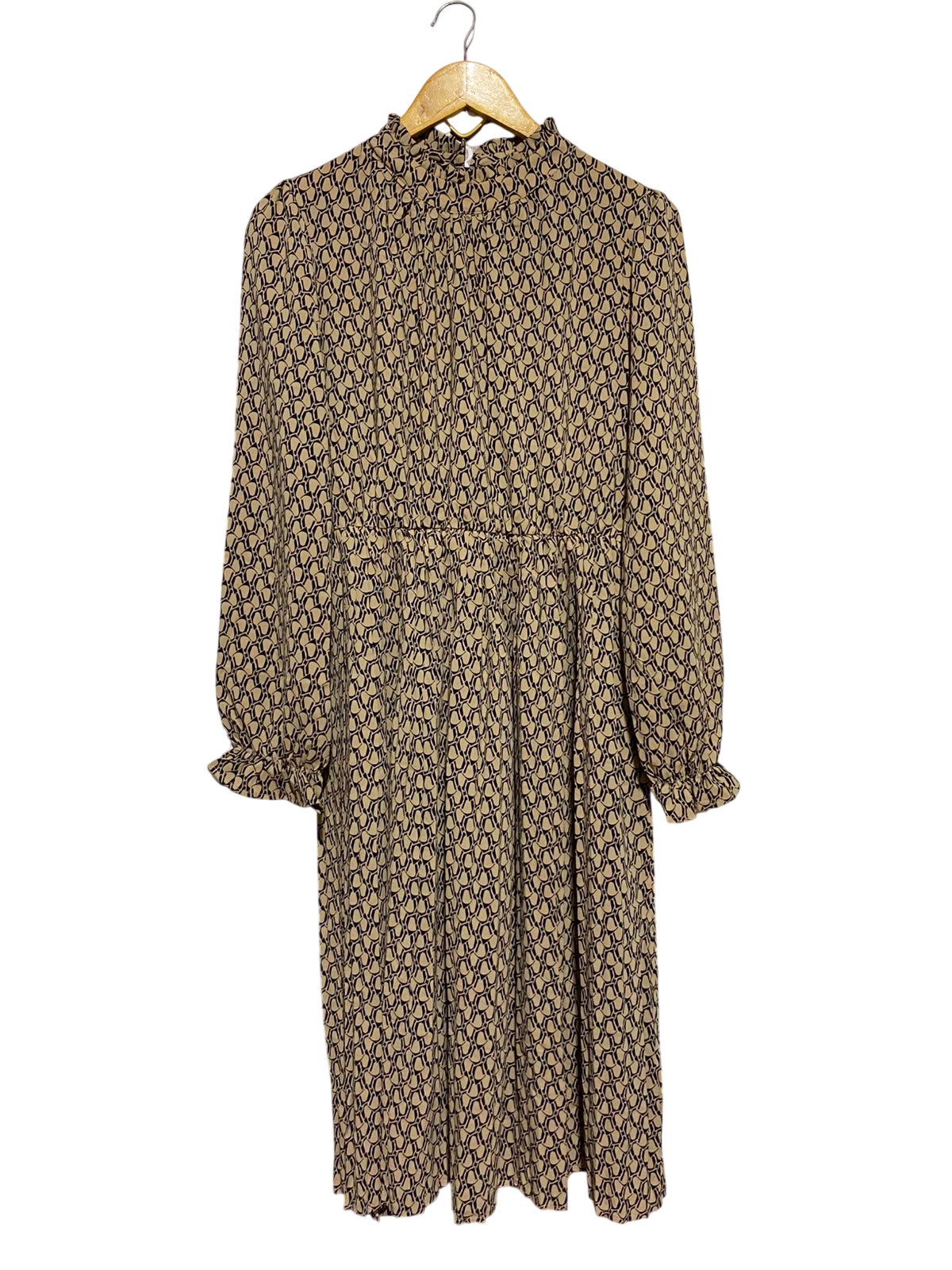 SHEIN |M| BUST 19| B48| GEOMETRIC CHAIN LINK HIGH-NECK MIDI DRESS